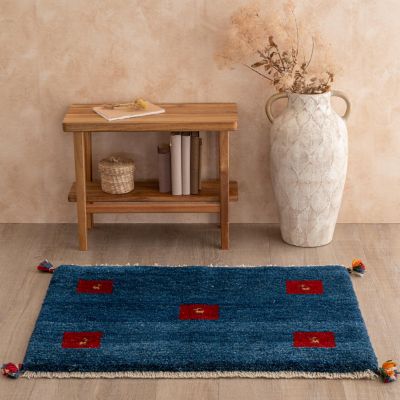 ☆ペルシャ手織りギャッベ 玄関マットMサイズ 13 | 三越伊勢丹